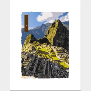 Machu Picchu - White Posters and Art